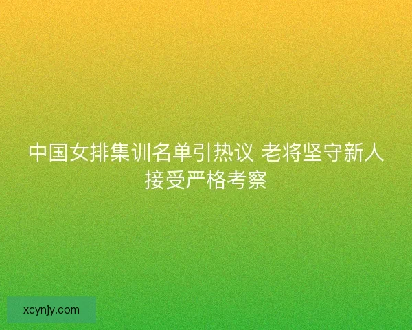 中国女排集训名单引热议 老将坚守新人接受严格考察 中国女排集训名单引热议 老将坚守新人接受严格考察